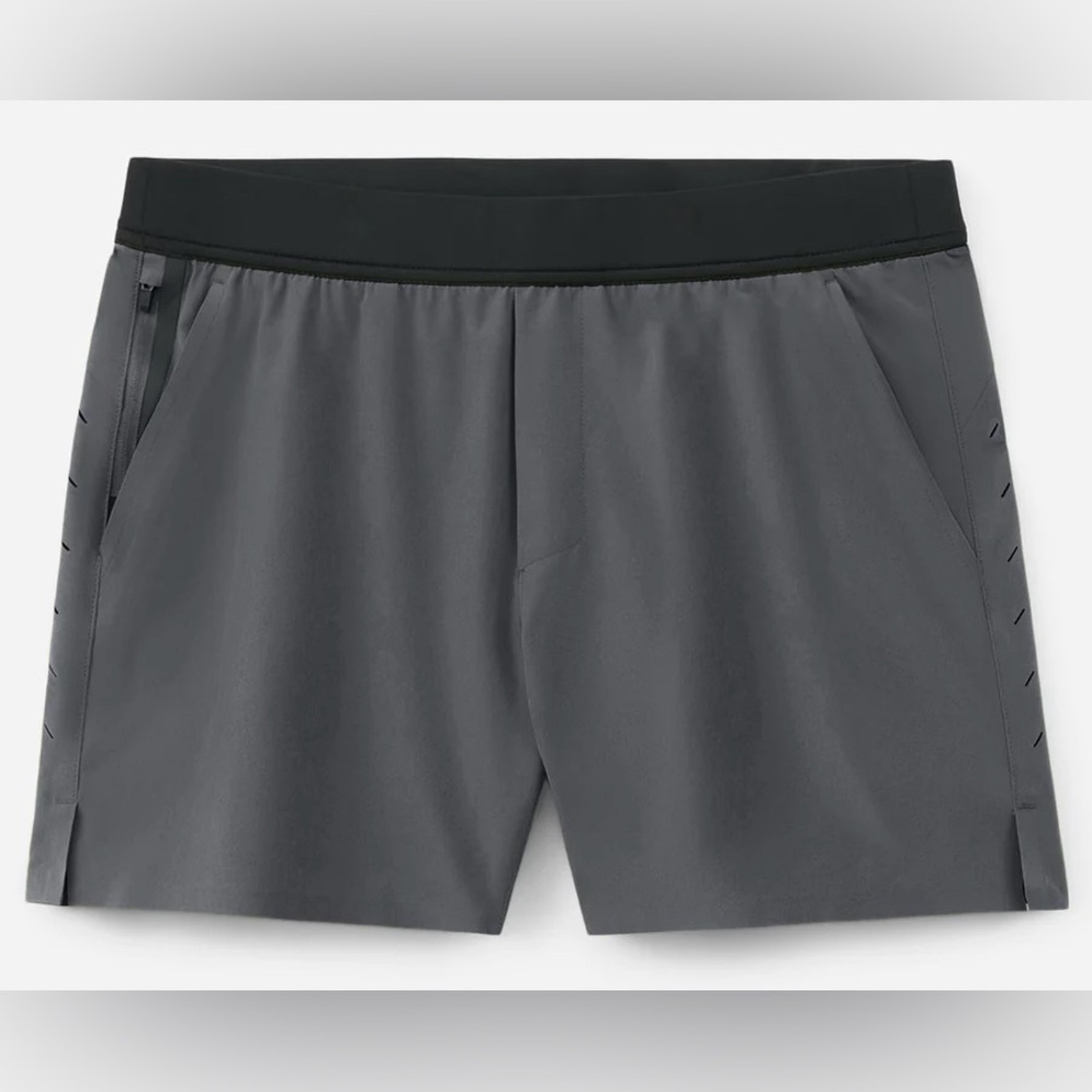 EUC Ten Thousand Interval Short men’s short, iron/black band, size medium